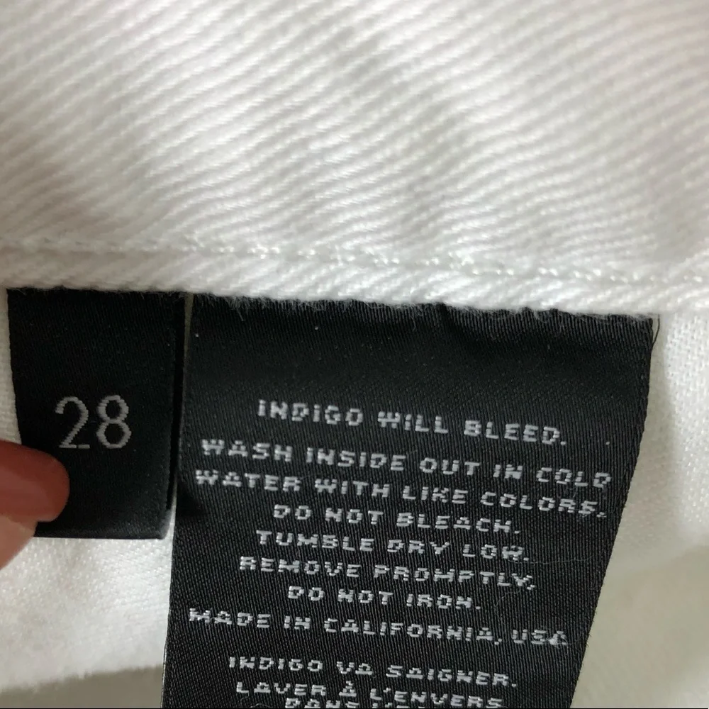 J Brand Vixen White Cut Off Denim Shorts 239